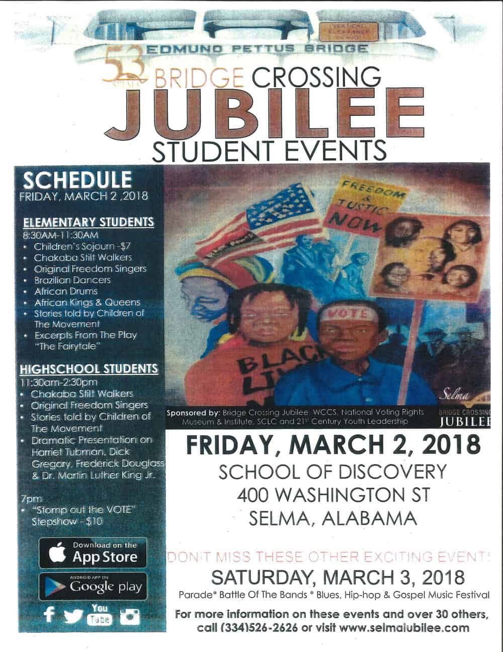 2018 Jubilee Student Events