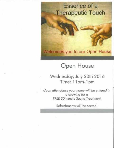 Essence of a Therapeutic Touch Open House