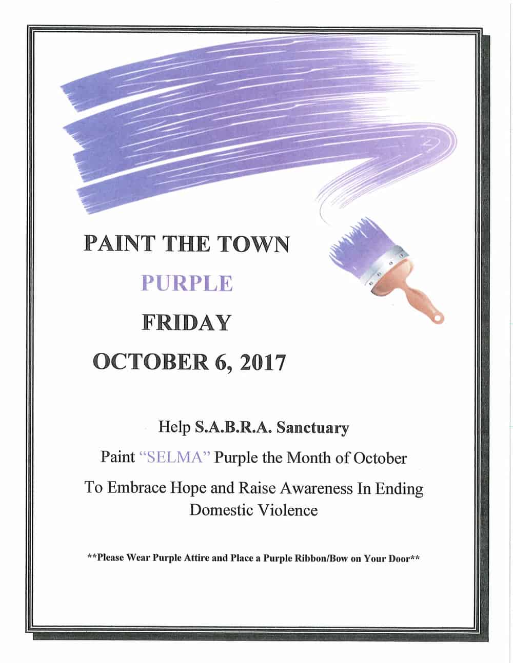 Paint the Town Purple
