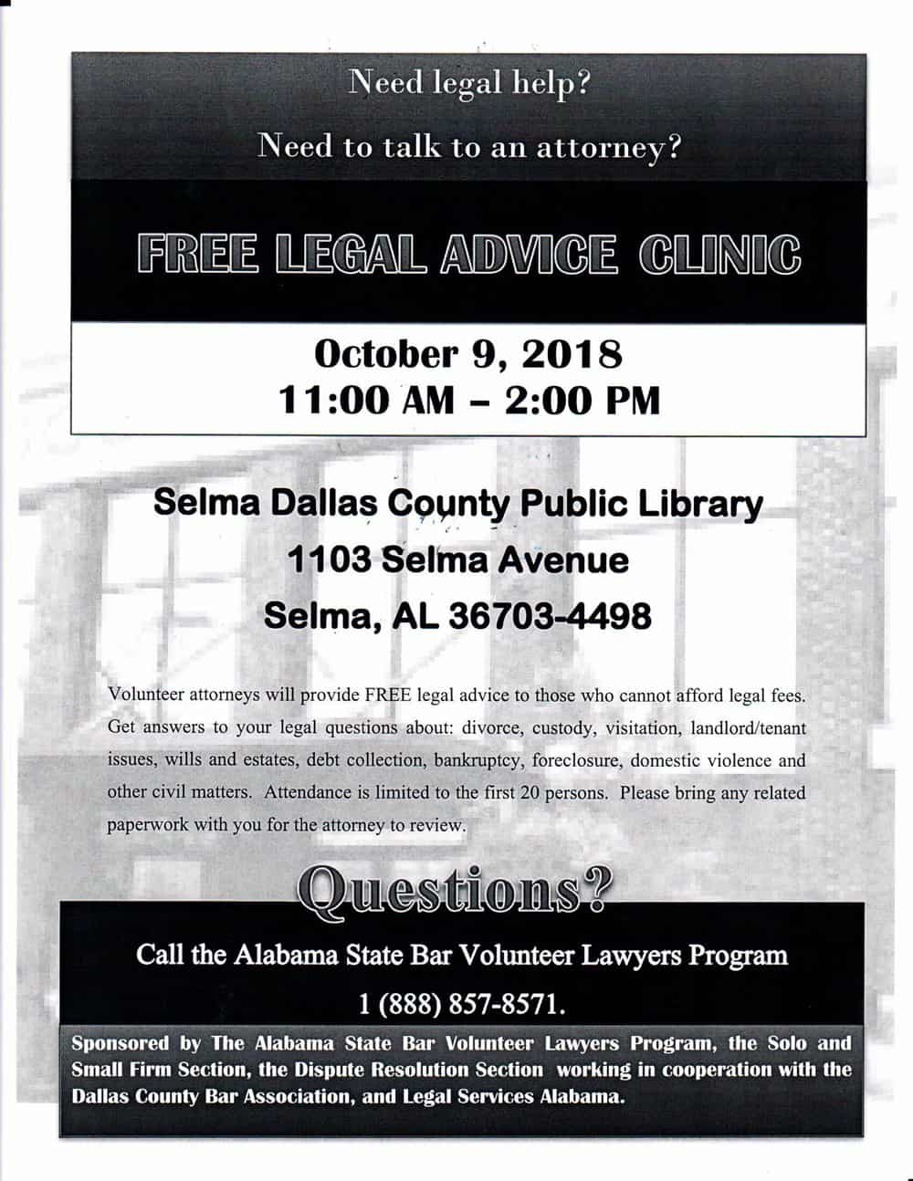 VLP Clinic in Selma 10 09 2018