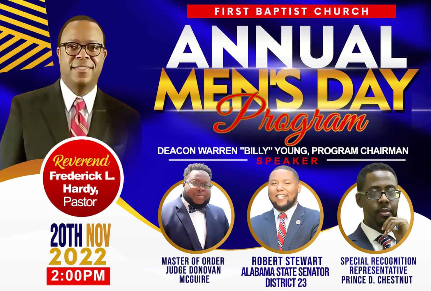 First Baptist Church Annual Mens Day Program