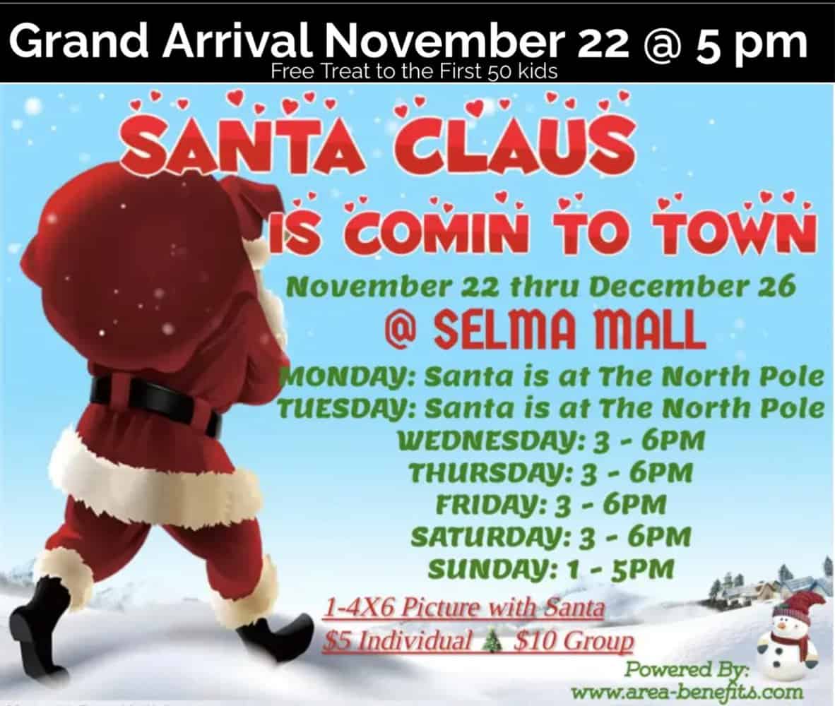 Santa Claus at the Selma Mall