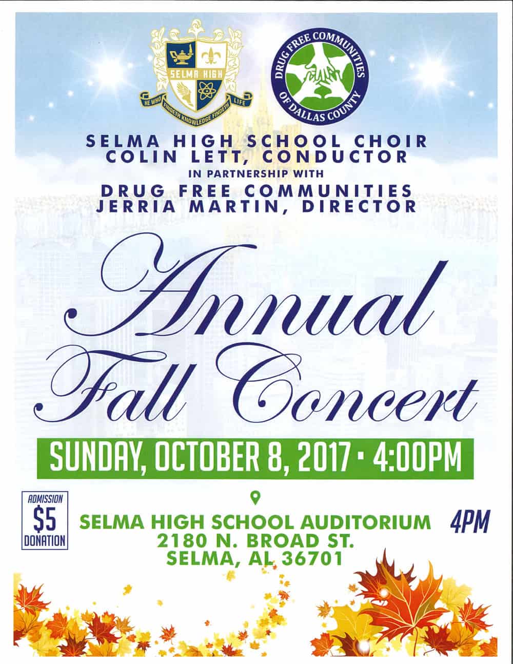 Selma High Choir Annual Fall Concert